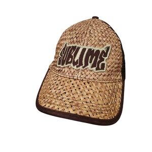 Sublime Straw Mesh Trucker Hat LBC Brown Cap One Size Fits All
